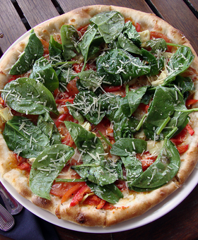 Spinach Margarita Pizza