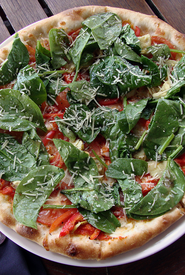 Spinach Margarita Pizza