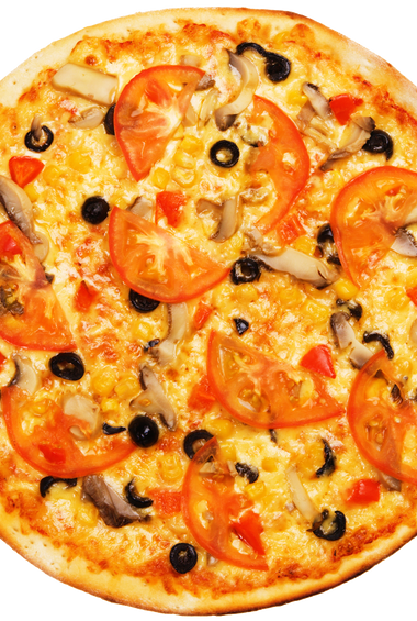 Whole Pizza With Tomatos